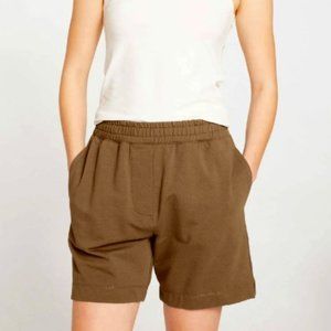 Universal Standard Terry Sweatshorts in Crocodile, size S / 14-16